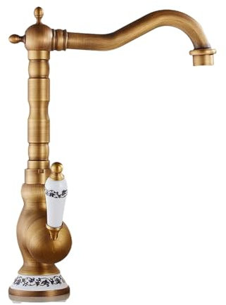 Wasserhähne Für Die Küche Küche Doppelgriff Heißer Und Kalter Wasserhahn Vollkupfer Gemüse Spüle Geschirrspülbecken Becken Schwenkbar Wasserhahn Keramik Kürbis