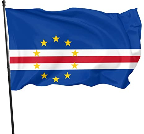 Cape Verde Flag Flag 3x5 ft Vivid Color and UV Fade Resistant Wall Flags Banners for Outdoor Indoor