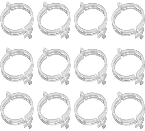 Breeshy 1200 Stück Befestigungsclips für Pflanzen aus Kunststoff, sichere Clips für Rankgitter aus Kunststoff, Halterung für Pflanzen, Weinreben, Gemüse, Befestigungsclips für Pflanzen