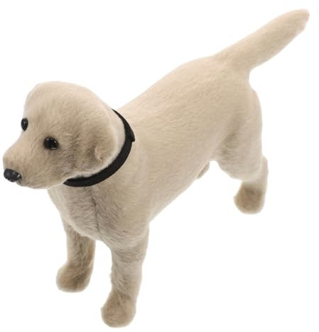GARIOUANS Realistische Labrador Hund Figurine Detailgetreue Simulation Für Zuhause Kreatives Für Hundeliebhaber Dekoratives Kunstwerk