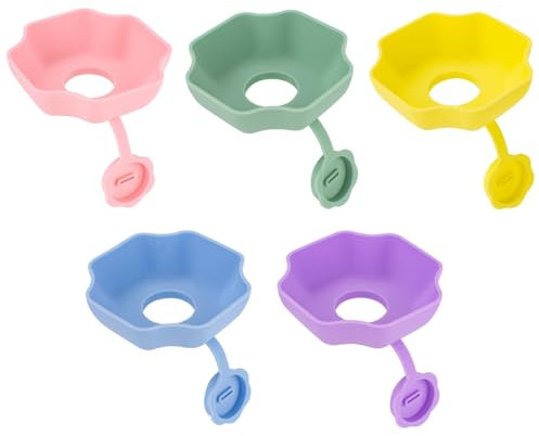 Ice Stick Holder, 4/5PCS Silicone Ice Cream Drip Catchers Reusable Freeze Lolly Holders for Summer Parties