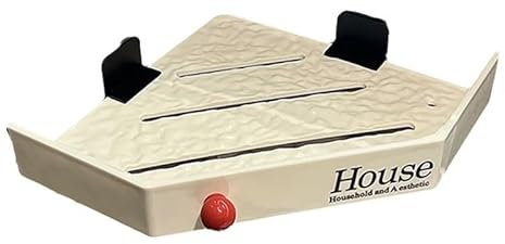 Estanteria Baño Esquina 2 Piezas Estantería Ducha Sin Taladro Plástico, Estante Ducha De Plastico Sin Taladro Adhesivo Estanteria Ducha, Bathroom Organizer Shelves, Con 2 Ganchos, Para Baño Y Cocina