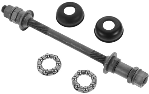 TOYANDONA Mountain Bike Rear Axle with Bike Wheel Bearings, Metal Bicycle Titanium Alloy Shaft for Enhanced Stability and Loadbearing Capacity, for Mountain Biking and Sturdy Performance
