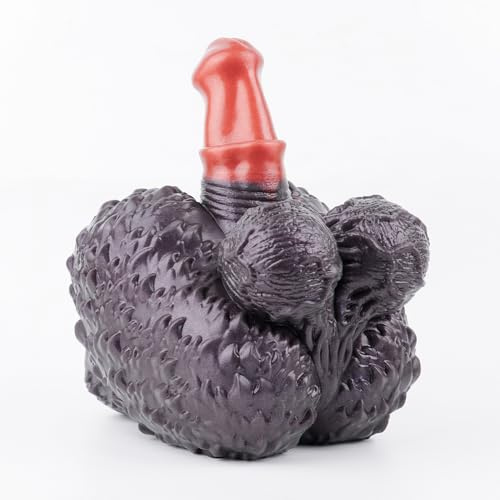 VeyjunsMonster Dildo Masturbator mit Anal Tunnel & Vagina 3D Texturierter Mastubator aus Silikon Realistische Taschenmuschi Sexspielzeug für Männer, Gummi Muschi