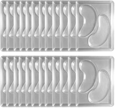 DIY Eye Patch Mould, Reusable Silicone Tray Moulds, Transparent, 12 Pieces, 24 Pieces Selection, Durable Material, Easy to Use, Efficient Eye Patch Mould for Homemade Cosmetics, Beauty Care