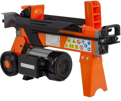 Forest Master FM5D-TC Electric Log Splitter 5 Ton - 9 Second Cycle Time - Pre-Filled Ready for Use - UKCA/CE Compliant - Includes Workbench and Guard