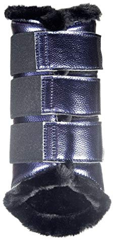 HKM 10838 Gamaschen Metallic, Dressurgamaschen Teddyfutter, Dressur S-XL, 1 Paar