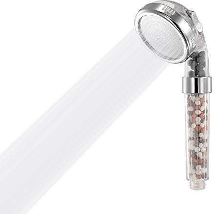 Shower Head High Pressure by StoneStream® Original Filter Shower Head for Hard Water with 3 Spray Settings — for All Shower Types