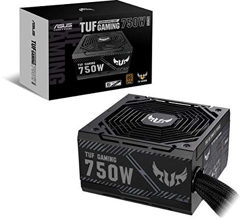 ASUS TUF Gaming 750W Bronze - Bloc d’alimentation PC (750 Watt, 80 Plus Bronze, Ventilateurs axiaux à double roulement à billes, Revêtement protecteur PCB, 0dB, Garantie 6 ans)