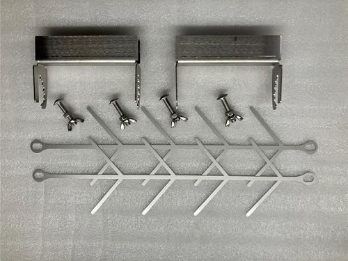 Flammlachsbrettl 2er Set Halterungen für Flammlachsbrettl