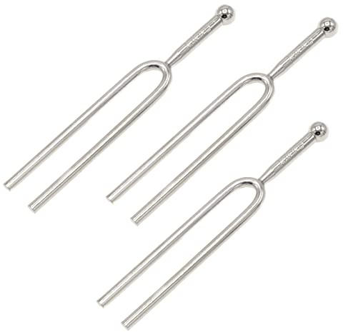 Cheerock Stimmgabel-Set, 440 Hz, Standard-A-Ton, für Gitarre, Violine, 3 Stück | Piano Pitch Referenz, robuster Metallkörper, klarer nachhaltiger Ring, für Sänger und Lehrer, Musik-Ohrtraining