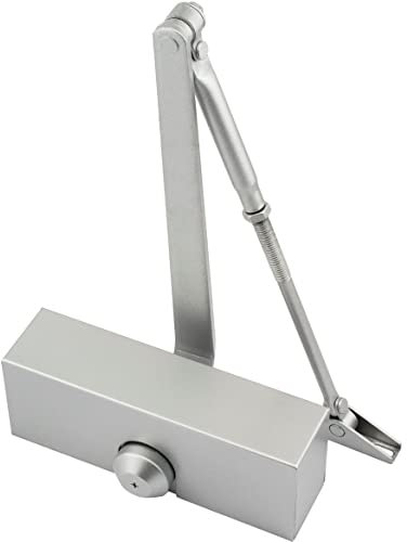 EAI Adjustable Fire Door Closer | Fire Tested | Power Size 3 | Silver