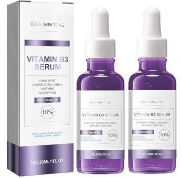 2 Stück B3 Serum, Straffendes Serum, Vitamin B3 & Niacinamid-Gesichtsserum, Anti Aging Gesichtsserum, Spendet Feuchtigkeit, Strafft und Mildert Feine Linien, Gesichtspflege Männer und Frauen