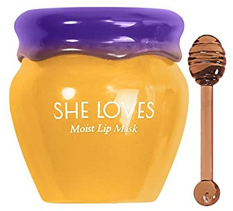 Sleeping Lip Mask, Feuchtigkeitsspendende Lippenmaske Für Tag Und Nacht, Repariert Rissige Lippen, Reduziert Fältchen Und Abgestorbene Haut (Eine Größe, Honig)