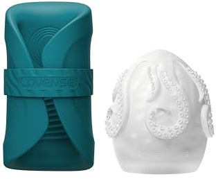 LOVENSE Gush 2 Automatischer Masturbator für Männer, Penis-Vibrator & Oszillation für Herren + LOVENSE Kraken Masturbator-Ei für Männer (1 Stück)