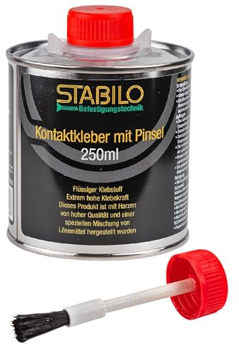Kontaktkleber mit Pinsel 250ml | Kraftkleber, Flüssigkleber | Kleber mit extrem hoher Klebekraft