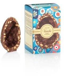 Venchi - Uovo di Cioccolato Mignon, Gusto Gourmet Cioccolato al Latte con Nocciola Piemonte IGP, 70 gr, Senza Glutine, Senza Sorpresa, Collezione Pasqua, Idea Regalo
