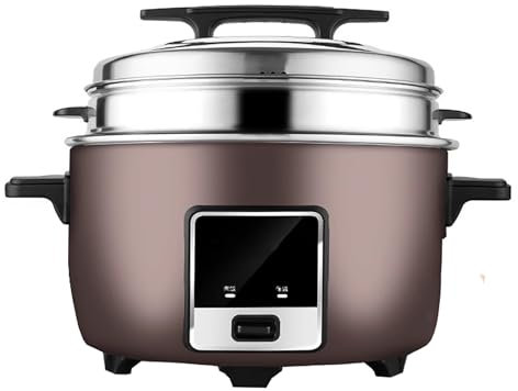 Cuiseur à Riz Commercial de Grande capacité et réchauffeur avec Pot intérieur antiadhésif, Bateau à Vapeur, pour Les Restaurants, hôtels.Company cafétéria, cuiseur à Riz de Construction (28L-3500W)