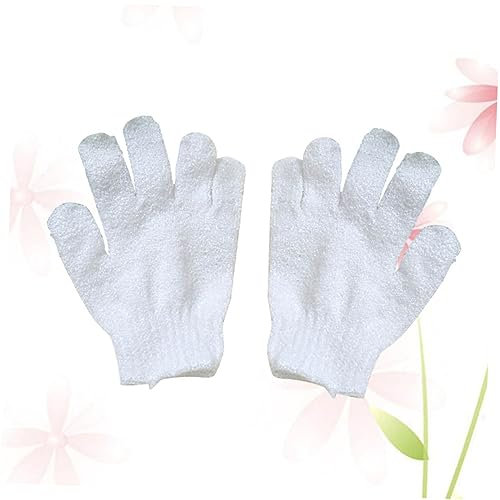 AUTSUPPL Duschhandschuh Peelinghandschuh Fünf Finger Körperbürstenhandschuh Beidseitig Verwendbar Für Männer Frauen Dusche Sauna