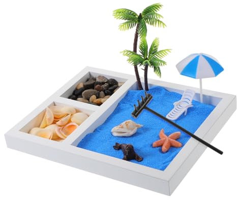 ERINGOGO 1set Micro Paesaggio Da Spiaggia Sabbia Decorazione Per Scrivania Per Accoglienti