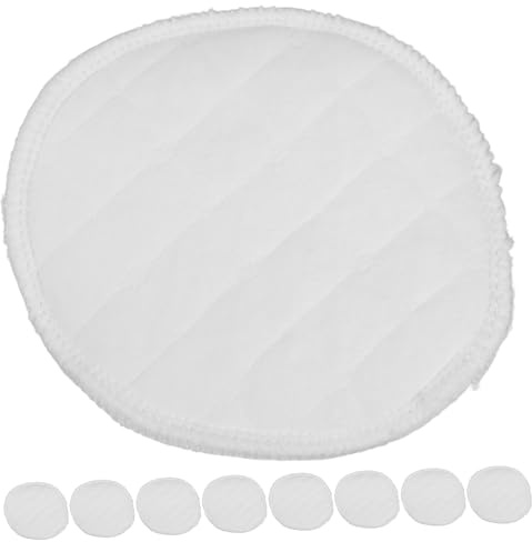 minkissy 10 Stücke 12 Waschbare Stilleinlagen atmungsaktive Stillabdeckung Gel-Nippelpolster zum Stillen Brusthütchen zum Stillen von Neugeborenen Brustwarzenpolster Pflege Baumwolle Weiß