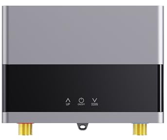 AUBEST Calentador de Agua, Calentador De Agua Instantáneo For Baño, Cocina, Calentador De Agua Eléctrico Montado En La Pared, Pantalla LCD De Temperatura con Control Remoto(110 4000W,Grey)