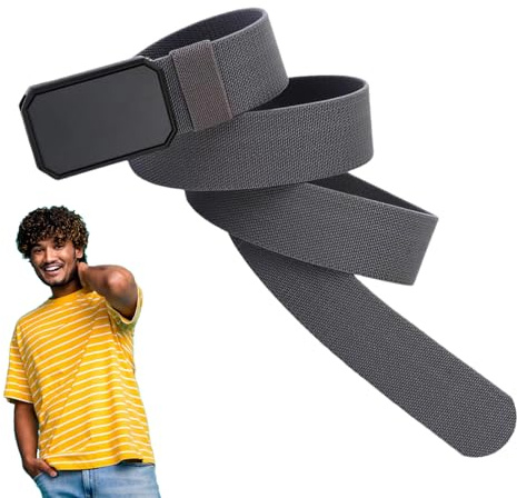 Cinturón de liberación rápida | Cinturón de lona resistente con cierre magnético | Cinturón elástico de cierre rápido | Cinturón flexible adecuado para deportes, senderismo, ciclismo, vida cotidiana