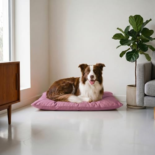 Maxy Cuscinone Cane e Gatto ELEGANT – Cuscino per Animali Domestici Imbottito e Trapuntato, in Microfibra, 60x100 cm, Materassino Morbido e Confortevole per Cani Taglia Piccola/Media/Grande, Lilla