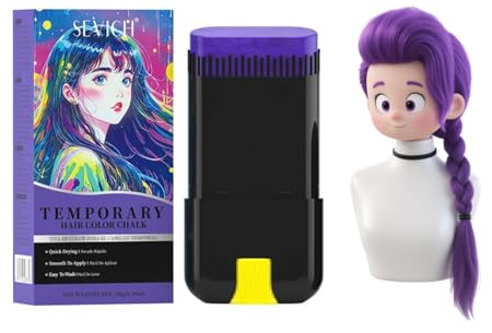 Matita colorante temporanea per capelli – Colore per capelli monouso, asciugatura rapida e lavabile – Colore per capelli fai da te per lo stile cosplay di Halloween – Colore duraturo e facile da