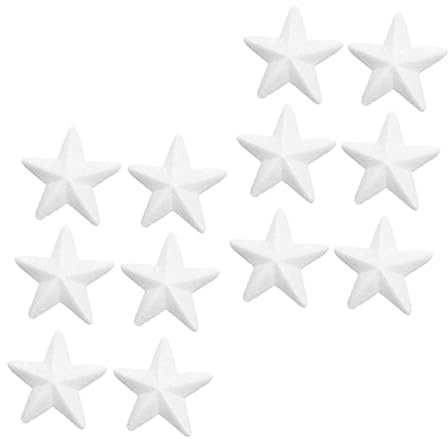 Veemoon 12pezzi Stelle di Natale Fai da Te per Albero di Natale Decorazioni Stella per Ragazza e Adulti per Creare Stelle di Personalizzate