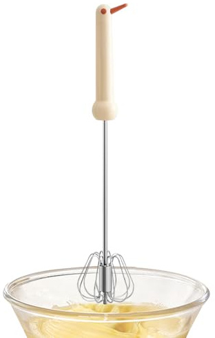 Semi-Automatic Egg Beater - Mini Mixer, Electric Hand Mixer for Quick Beating of Eggs & Dough, Compact Cordless Stirrer for Kitchen & Baking | Lightweight, Fast Mixer