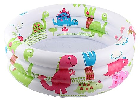 RoaQinFo Pataugeoire, Piscines Rondes pour Nourrissons et Tout-Petits, Aire de Jeux Aquatiques, Piscine D'été pour Enfants, Extérieur, Intérieur, 60CM