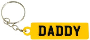 333DDD Daddy Number Plate Keyring – Unique Gift for Dad, Father's Day, Birthday, Christmas or Just Because – Cute Present for Daddy from Kids, Daughters or Sons – 3D Printed Car Number Plate Design