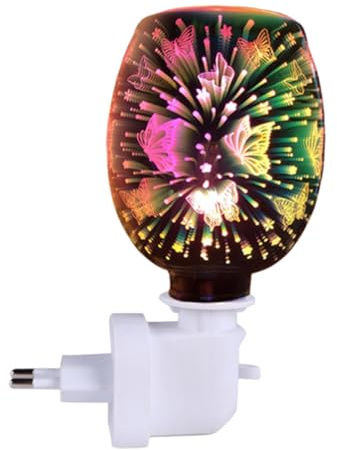 TOYANDONA Lámpara Aromática 3D sin Humo Parafina Enchufe Ac220 Quemador Cera Decorativa Dormitorio Sala Hogar