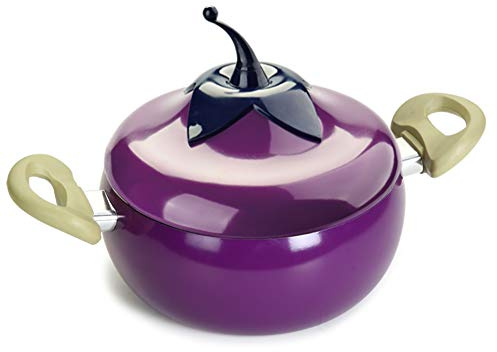 Juego de sartenes para berenjenas, utensilios de cocina de cerámica de aluminio fundido para parrilla de gas, colección de 6 piezas