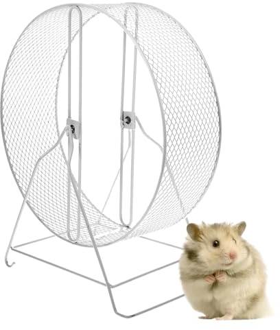 Små hamsterhjul, tyst tyst hamsterhjul för små djur, burtillbehör, roliga leksaker för mus, gerbils och