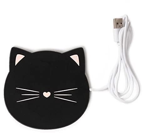 Legami - Scalda Tazza Usb, Warm it up, 10x10 cm, Tema Cat, in Vinile, Ideale per Tazze e Bicchieri con Fondo Piatto, Ingresso USB, Unica