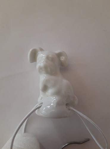 Lindner Porzellan Tropfenfänger Hund, weiß, für Kaffee- oder Teekannen, Tier Hunde