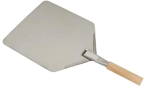 Dellonda Stainless Steel Pizza Peel with 5 Wooden Handle - DG39