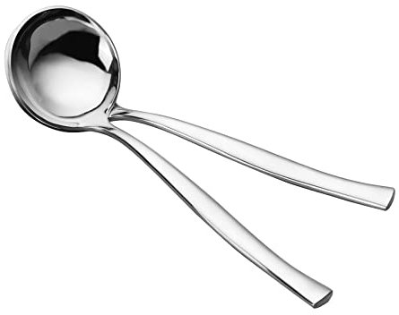 Yesdate Set of 6 Stainless Steel Soup Ladle Spoon, Kitchen Cooking Utensil Ladles