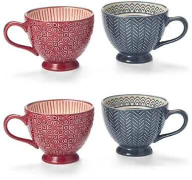 Cha Cult 2 X teemando® Becher Kendra, Keramik, 2-fach sortiert 0,25 l = 4 Becher