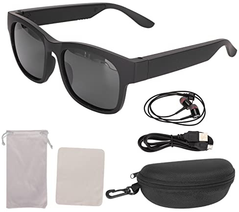 Occhiali da Sole Sole Bluetooth Senza Fili, Ascolto Stereo di Musica e Chiamate, Occhiali Intelligenti Bluetooth 5.0