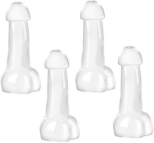 MISNODE 4 bicchieri da vino trasparenti creativi, bicchieri da succo di birra, bicchieri da cocktail Martini ad alto boro, bicchieri divertenti per whisky, bar, piscina, feste di compleanno