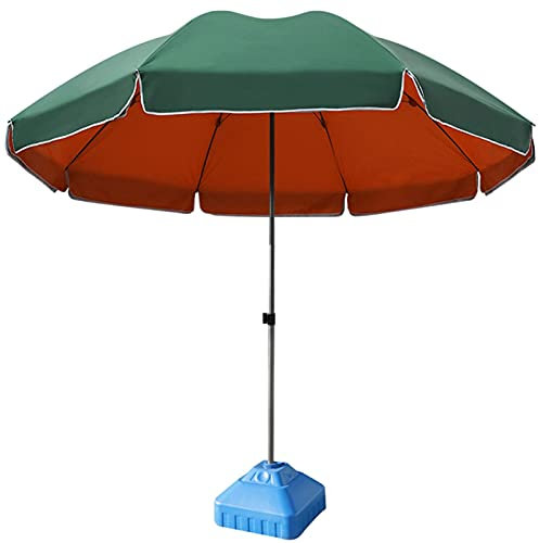 Ombrellone extra large da 3 m / 10 piedi con base, ombrelloni da tavolo da mercato con 8 stecche e palo in acciaio, ombrellone da esterno per ristorante sulla spiaggia good