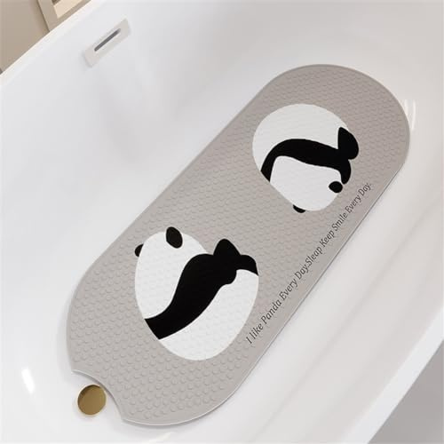 Morbuy 100x40cm Badewannenmatte Kinder rutschfest Maschinenwaschbar Duschmatte Antirutschmatte Badewanne Badematte mit Saugnäpfen, Starke Saugkraft (100x40cm,Panda B)