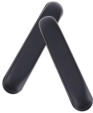 AOKWAWALIY 2stücke Armlehnenpolster Aus Pvc-schaum Kurze Armlehnenkissen Für Patientenschutz Rutschfeste Und Bequeme Armlehnenpolster Schwarz