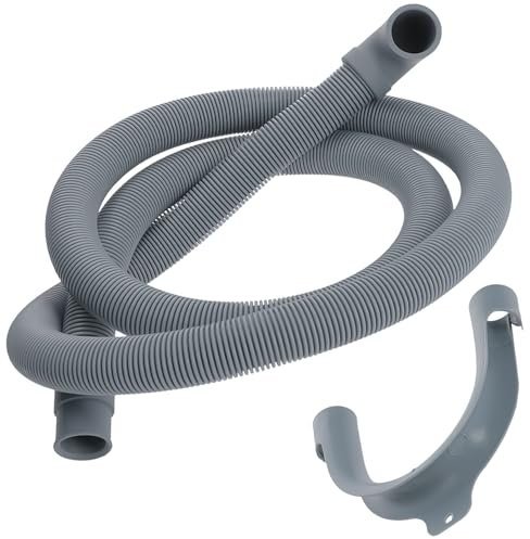 Manguera Desague Lavadora y Lavavajillas 1,5m Ø19/22 mm con Soporte Adaptador en Forma de U - MADE IN ITALY - Garantía de 10 Años - MONTERAL