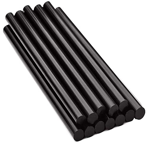 yasoe Stick di Colla un Caldo da 15 Pezzi, 270 X 11 Mm Stick di Colla un Caldo Nero per La Rimozione di Ammaccature per Carrozzeria, Progetti DIY
