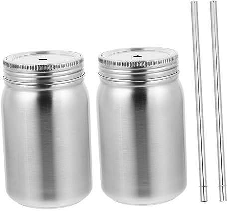 Alipis Bicchiere Termico Acciaio Inossidabile Doppio Con Cannuccia Contenitore Versatile Per Bevande Calde e Fredde Con Coperchio Sicuro e Design Per Ogni Occasione