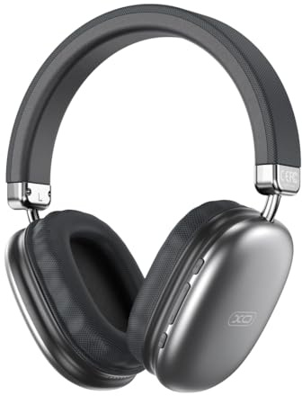 XO Wireless On Ear Faltbare Kopfhörer BE45 | 400 mAh | Bluetooth v5.3-50 Stunden Akkulaufzeit, 40mm Treiber, AUX-Eingang und USB-C Aufladen, Schwarz
